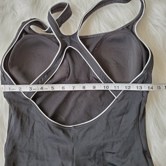 Speedo One Piece Bikini Sz 14 Black White - Picture 5 of 5